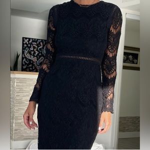 Love by Design Black Lace Dress Nordstrom size Small